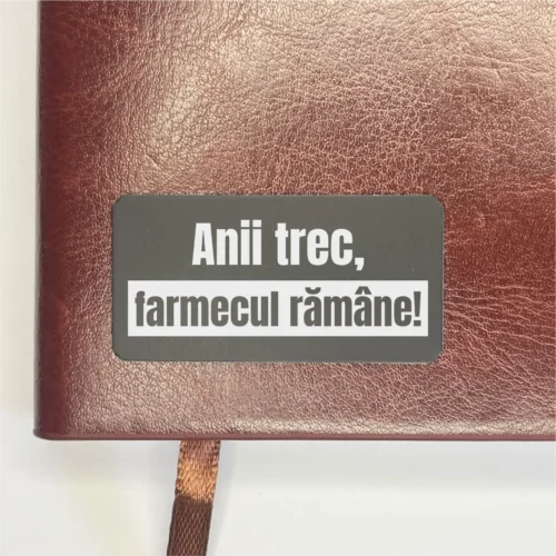 Agendă piele personalizată – simplă sau set cu termos, Cadou pentru Aniversarea vârstei [ #0320 ]
