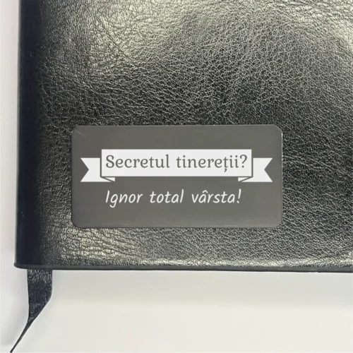 Agendă piele personalizată – simplă sau set cu termos, Cadou pentru Aniversarea vârstei [ #0307 ]