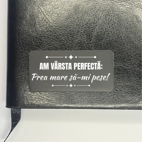 Agendă piele personalizată – simplă sau set cu termos, Cadou pentru Aniversarea vârstei [ #0322 ]