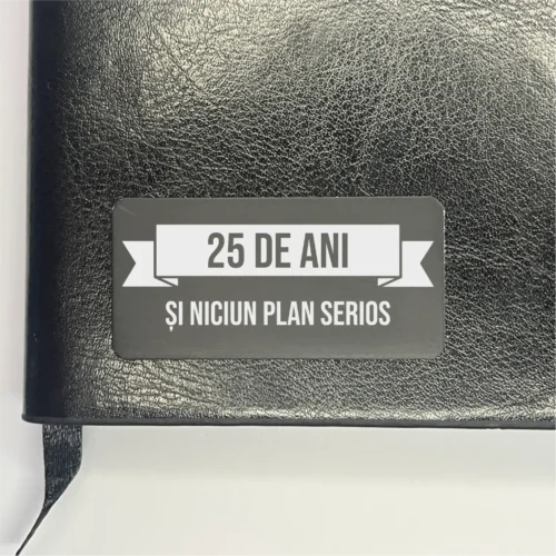 Agendă piele personalizată – simplă sau set cu termos, Cadou pentru Aniversarea vârstei de 25 de ani [ #0345 ]
