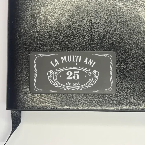 Agendă piele personalizată – simplă sau set cu termos, Cadou pentru Aniversarea vârstei de 25 de ani [ #0347 ]