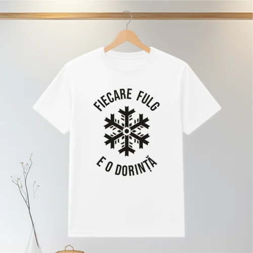 Tricou personalizabil imprimat, cu cauciuc, Cadou de Craciun [ #0554 ]