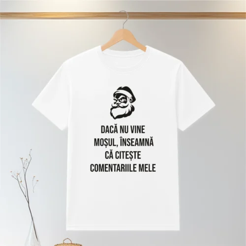 Tricou personalizabil imprimat, cu cauciuc, Cadou de Craciun [ #0574 ]
