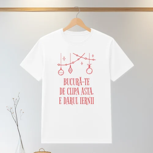 Tricou personalizabil imprimat, cu cauciuc, Cadou de Craciun [ #0578 ]