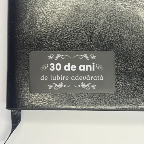 Agendă piele personalizată – simplă sau set cu termos, Cadou pentru Aniversarea căsătoriei de 30 de ani [ #0511 ]