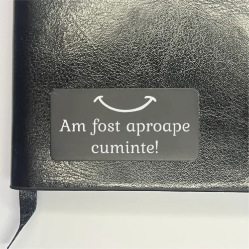 Agendă piele personalizată – simplă sau set cu termos, Cadou de Crăciun [ #0549 ]