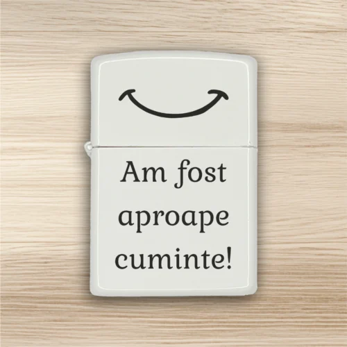 Brichetă benzină personalizată – simplă sau set cu breloc, Cadou de Crăciun [ #0548 ]