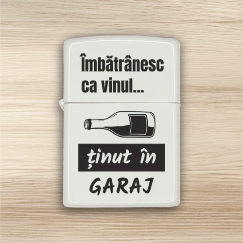 Brichetă benzină personalizată – simplă sau set cu breloc, Cadou pentru Aniversarea vârstei [ #0308 ]