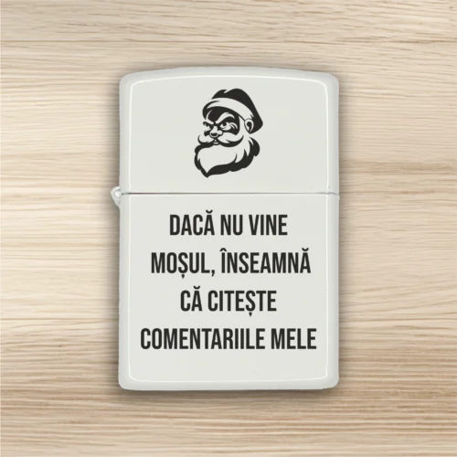 Brichetă benzină personalizată – simplă sau set cu breloc, Cadou de Crăciun [ #0564 ]