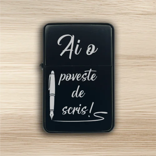 Brichetă benzină personalizată – simplă sau set cu breloc, Cadou pentru Absolvire [ #0281 ]