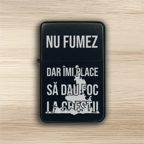 Brichetă benzină personalizată – simplă sau set cu breloc, Cadou pentru Orice ocazie [ #0297 ]