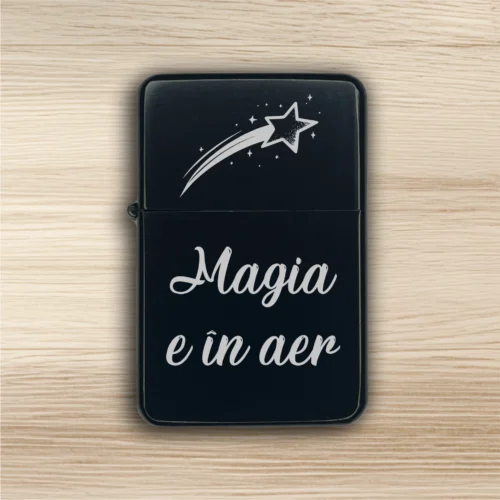 Brichetă benzină personalizată – simplă sau set cu breloc, Cadou de Crăciun [ #0606 ]
