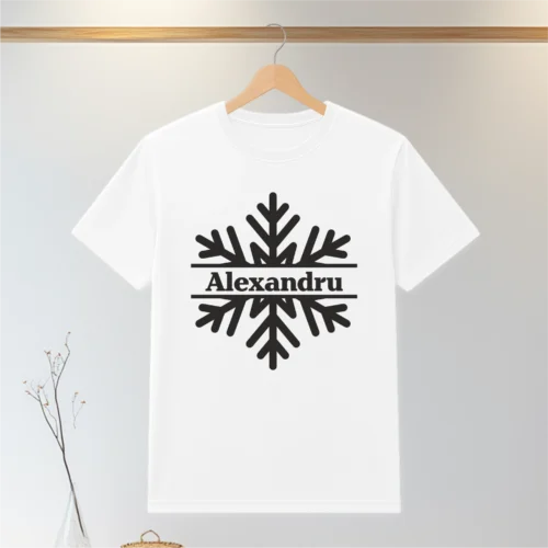 Tricou personalizabil imprimat, cu cauciuc, Cadou de Crăciun [ #0707 ]