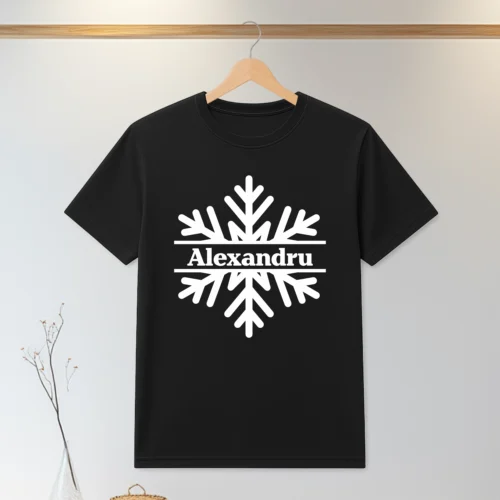 Tricou personalizabil imprimat, cu cauciuc, Cadou de Crăciun [ #0707 ]