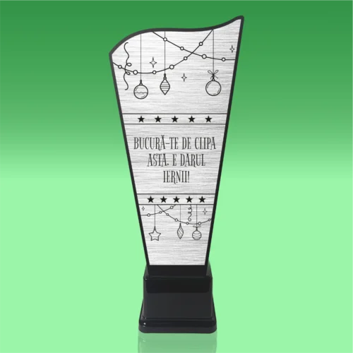 Trofeu Plexiglas – Personalizat prin Gravură Laser, Cadou de Crăciun [ #0706 ]