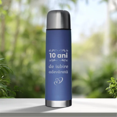 Termos personalizabil prin imprimare, Aniversarea căsătoriei de 10 ani [ #0891 ]