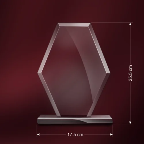 Trofeu din Sticlă Elegant – Personalizat prin Gravură Laser, Cadou pentru Mama [ #0710 ]
