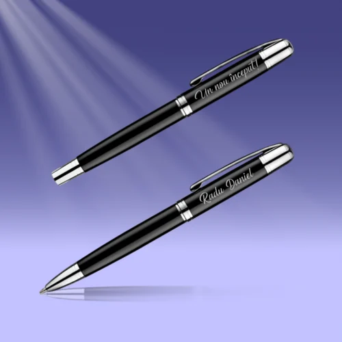 Set 2 Pixuri Metalice Personalizabile, Cadou pentru Absolvire [ #1057 ]