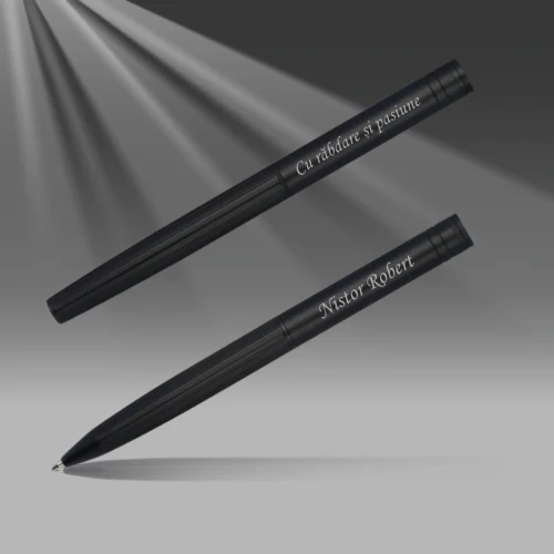 Set 2 Pixuri Metalice Personalizabile, Cadou pentru Profesor [ #1126 ]