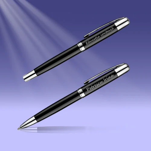 Set 2 Pixuri Metalice Personalizabile, Cadou pentru Profesor [ #1133 ]