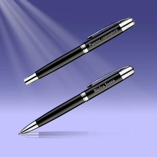 Set 2 Pixuri Metalice Personalizabile, Cadou pentru Profesor [ #1155 ]