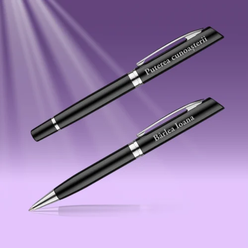 Set 2 Pixuri Metalice Personalizabile, Cadou pentru Profesor [ #1156 ]