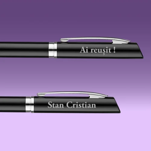 Set 2 Pixuri Metalice Personalizabile, Cadou pentru Absolvire [ #1080 ]