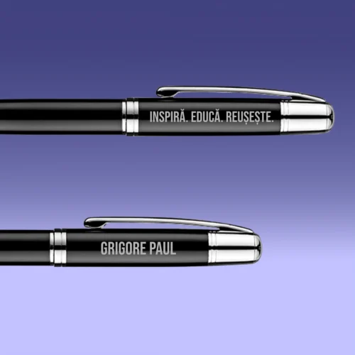 Set 2 Pixuri Metalice Personalizabile, Cadou pentru Profesor [ #1101 ]