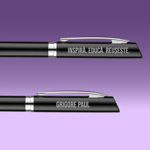 Set 2 Pixuri Metalice Personalizabile, Cadou pentru Profesor [ #1102 ]