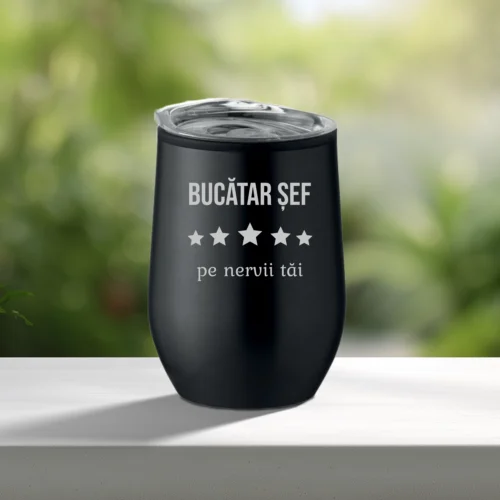 Termos mic personalizabil prin imprimare, Cadou pentru Bucătar [ #0993 ]
