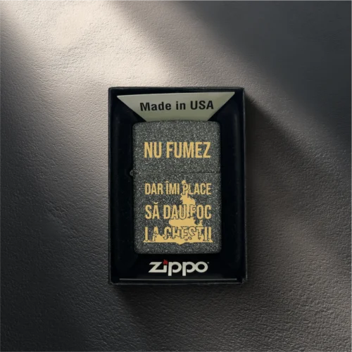 Brichetă ZIPPO Crackle Personalizabilă, Cadou pentru Orice Ocazie [ #1173 ]