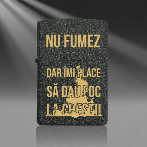 Brichetă ZIPPO Crackle Personalizabilă, Cadou pentru Orice Ocazie [ #1173 ]