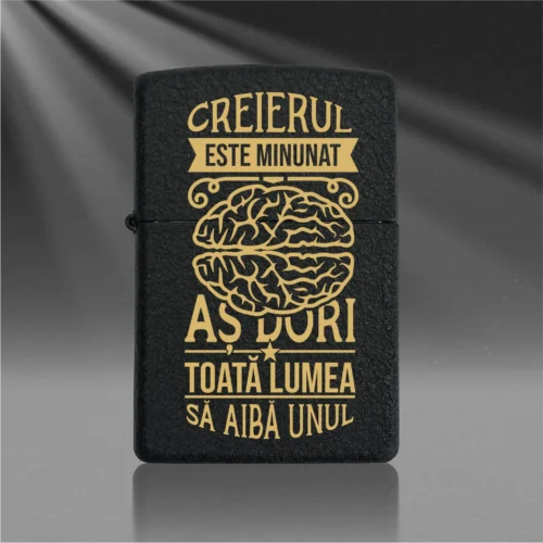 Brichetă ZIPPO Crackle Personalizabilă, Cadou pentru Orice Ocazie [ #1172 ]