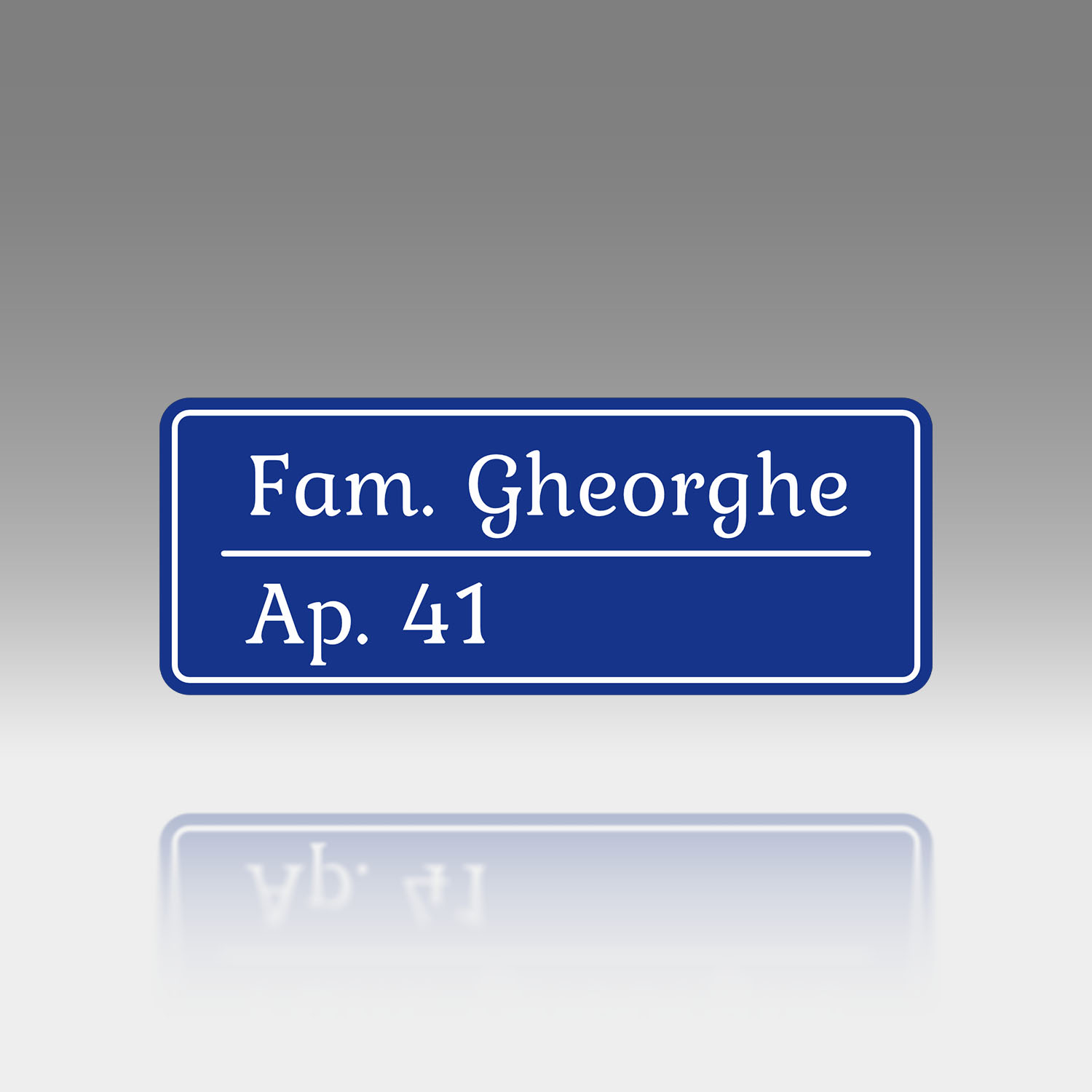 Plăcuță Număr Apartament Personalizată | 13x5 cm | #1176 - imagine 4