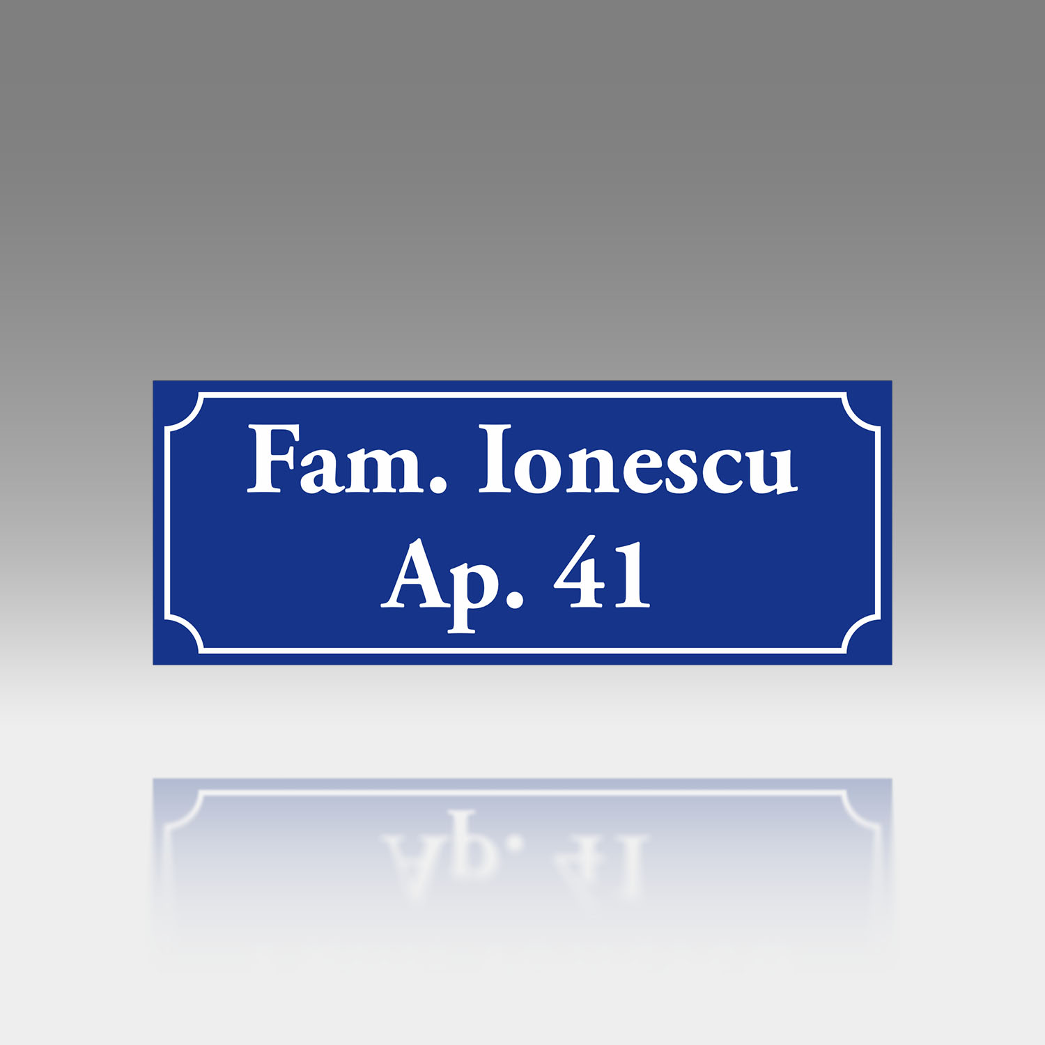 Plăcuță Număr Apartament Personalizată | 13x5 cm | #1177 - imagine 3