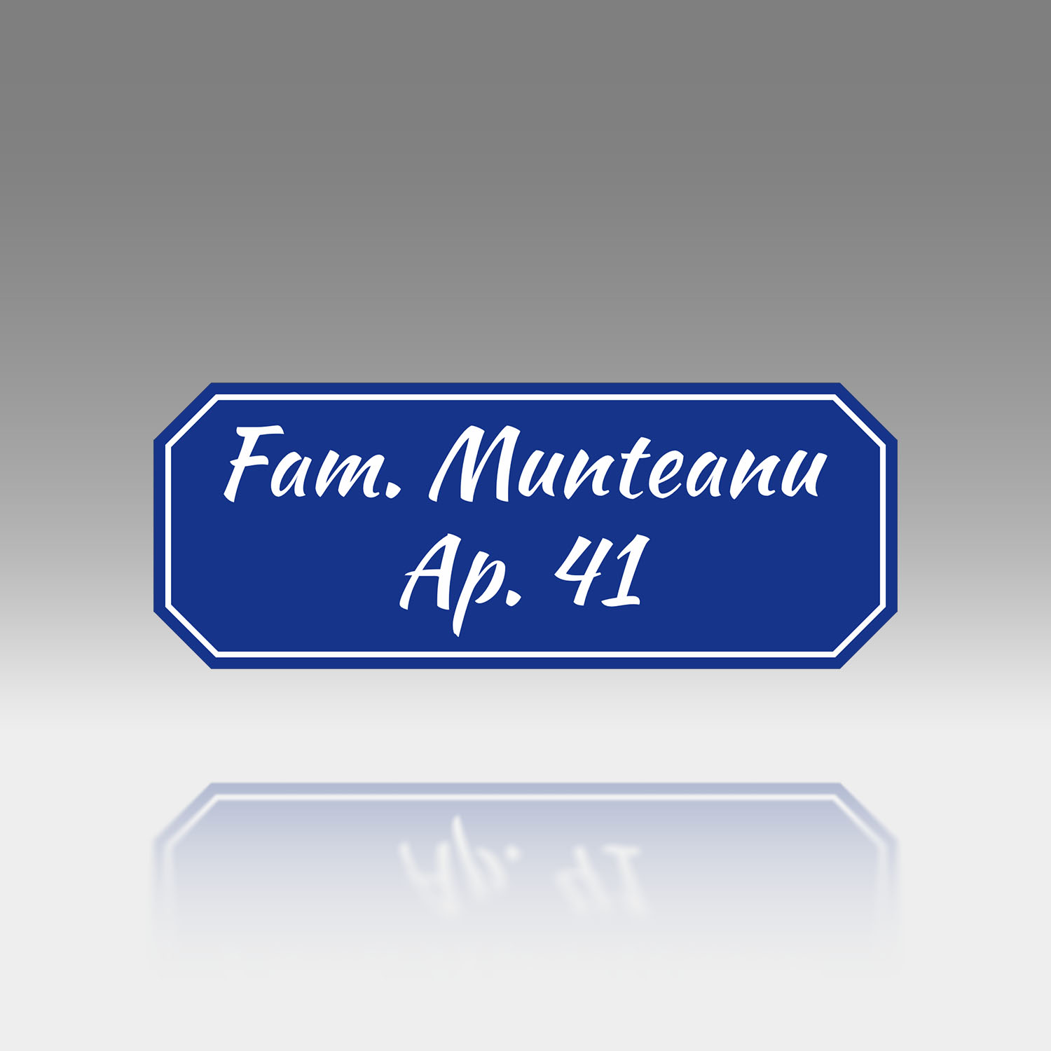 Plăcuță Număr Apartament Personalizată | 13x5 cm | #1178 - imagine 2