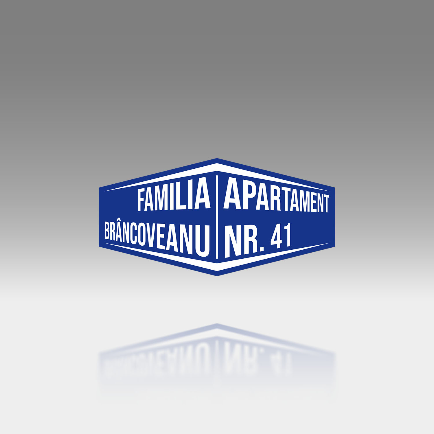Plăcuță Număr Apartament Personalizată | 12x6 cm | #1181 - imagine 4