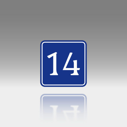 Plăcuță Număr Poartă Personalizată | 10x10 cm | #1182