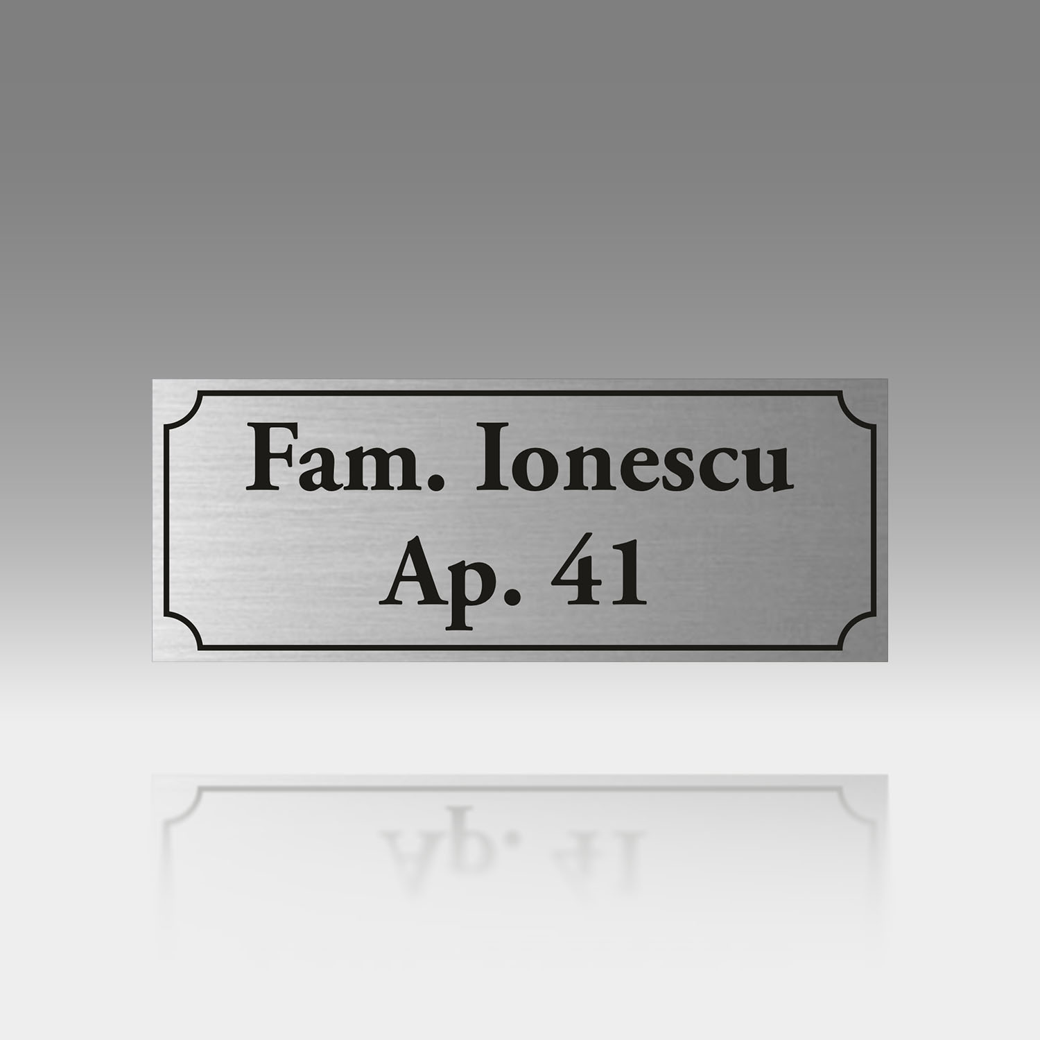 Plăcuță Număr Apartament Personalizată | 13x5 cm | #1177 - imagine 4