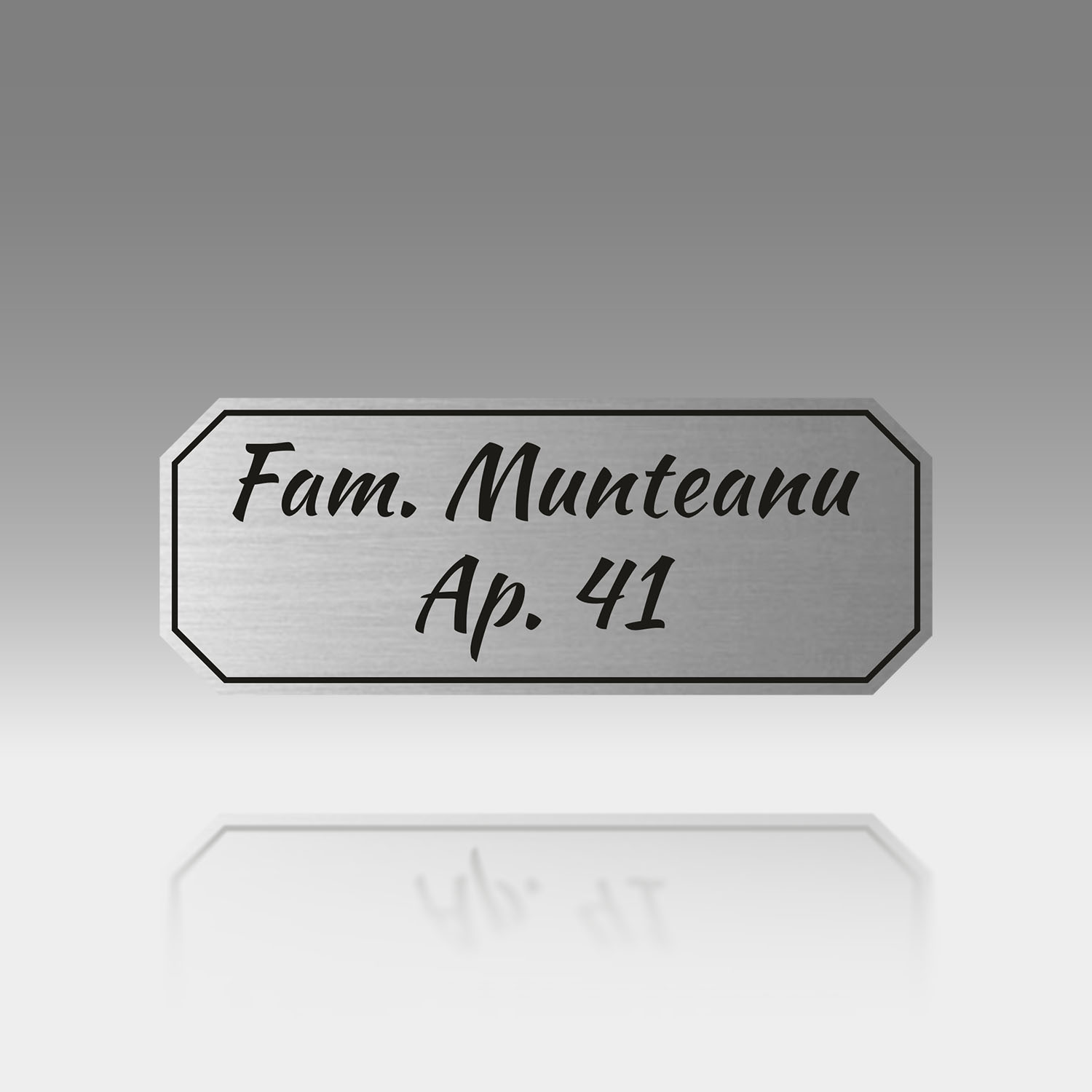 Plăcuță Număr Apartament Personalizată | 13x5 cm | #1178 - imagine 4