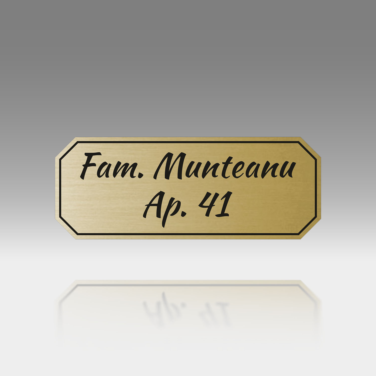Plăcuță Număr Apartament Personalizată | 13x5 cm | #1178 - imagine 3