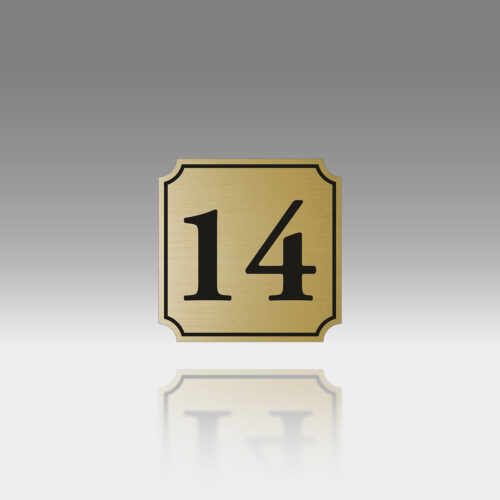 Plăcuță Număr Poartă Personalizată | 10x10 cm | #1184