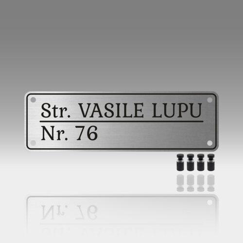 Placă Mică Stradă Personalizată | 29x9 cm | #1187