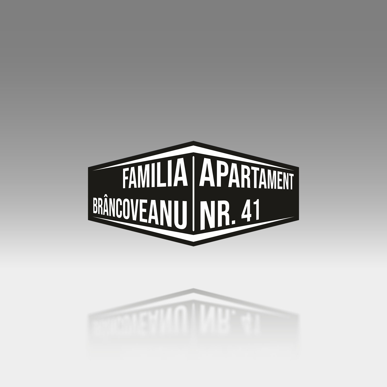 Plăcuță Număr Apartament Personalizată | 12x6 cm | #1181 - imagine 2