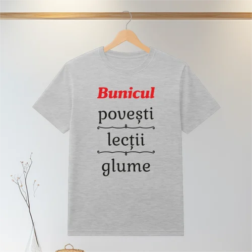 Tricou personalizabil imprimat, cu cauciuc, Cadou pentru Bunicul [ #0095 ]