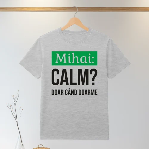Tricou personalizabil imprimat, cu cauciuc, Aniversarea zilei onomastice, Sf. Mihai [ #0103 ]