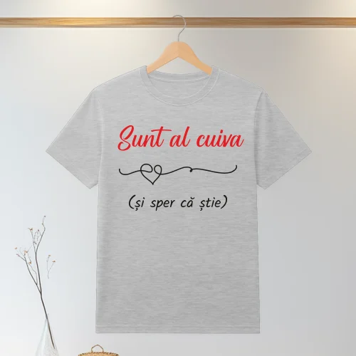 Tricou personalizabil imprimat, cu cauciuc, Cadou de Valentine’s Day [ #0117 ]