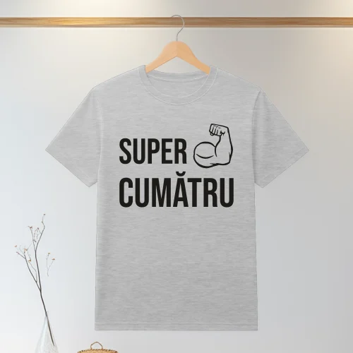 Tricou personalizabil imprimat, cu cauciuc, Cadou pentru Cumătru [ #0139 ]