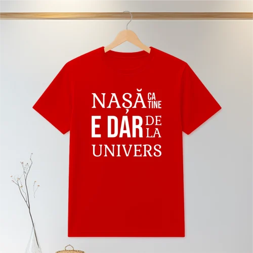 Tricou personalizabil imprimat, cu cauciuc, Cadou pentru Nașa de Nuntă [ #0126 ]