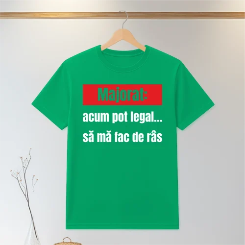 Tricou personalizabil imprimat, cu cauciuc, Aniversarea vârstei de 18 ani, Majorat [ #0071 ]